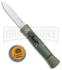 AKC 007 Concord NATO Military OD Green OTF Automatic Knife - Satin Flat -Grindworx Shop AKC 007 Concord NATO Military OTF Auto OD Green Satin Flat BHQ 173565 jr bottlecap large