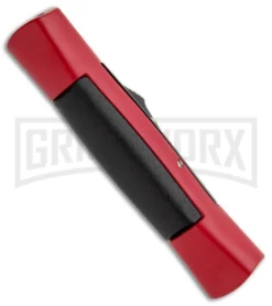AKC 007 Concord Red/Black OTF Automatic Knife - Flat Black -Grindworx Shop AKC 007 Concord OTF Red Black Flat GX 30499 jr side large 1