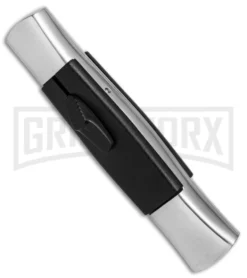 AKC 077 Concord Polish/Black OTF Automatic Knife - Flat Satin Plain 6 AKC 077 Concord Polish/Black OTF Automatic Knife - Flat Satin Plain -Grindworx Shop AKC 077 Concord Polish Black flat satin plain BP 25754 er spine large 1