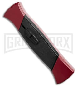 Grindworx Shop 18 Grindworx Shop -Grindworx Shop AKC 777 Blackfinger Dagger OTF Automatic Knife Red Black 3.375in Black Flat BHQ 184002 hd spine large