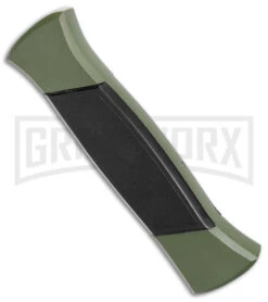 AKC 777 Blackfinger Green/Black OTF Automatic Knife - Satin Tanto 6 AKC 777 Blackfinger Green/Black OTF Automatic Knife - Satin Tanto -Grindworx Shop AKC 777 Blackfinger OTF Auto Green Black SW Tanto BHQ 152941 jr side large