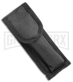 9" Anomaly Stiletto Blue Pearlex Automatic Knife - Satin Bayonet -Grindworx Shop AKC 9in Blue Pearlex Acrylic Auto Italian Bayo Stiletto Satin GX 37998 jr sheath large