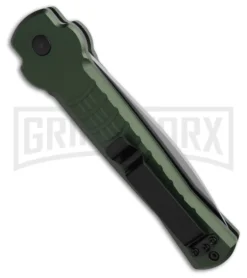 AKC X-treme Ace1 Side Opener Green Automatic Knife - Satin Plain 5 AKC X-treme Ace1 Side Opener Green Automatic Knife - Satin Plain -Grindworx Shop AKC Ace Side Opener Automatic Knife Green 3in Satin BHQ 189090 td side large