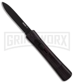 AKC Concord Full Sim Carbon Fiber OTF Automatic Knife - Flat Black