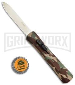 AKC Concord Camo Rubber OTF Automatic Knife - Gold Plain -Grindworx Shop AKC Concord OTF Camo Rubber Gold BHQ 72046 jr bottlecap 2 large 1
