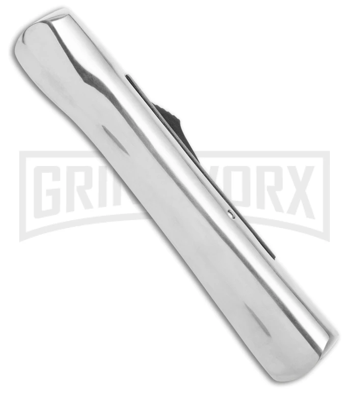 AKC Concord Polish/Black OTF Automatic Knife - Satin Plain 3 AKC Concord Polish/Black OTF Automatic Knife - Satin Plain - Image 3