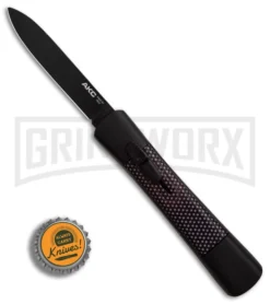 AKC Concord Sim Carbon Fiber OTF Automatic Knife - Flat Black -Grindworx Shop AKC Concord Sim Carbon Fiber black flat BHQ 90291 er bottlecap large 1