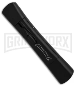 AKC Concord Black OTF Automatic Knife - Tanto Black Plain -Grindworx Shop AKC Concord Tanto Black Black BHQ 90285 er spine large
