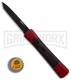 AKC Concord Red/Black OTF Automatic Knife - Tanto Black Plain 7 AKC Concord Red/Black OTF Automatic Knife - Tanto Black Plain -Grindworx Shop AKC Concord Tanto Red Black Black BHQ 90289 er bottlecap large