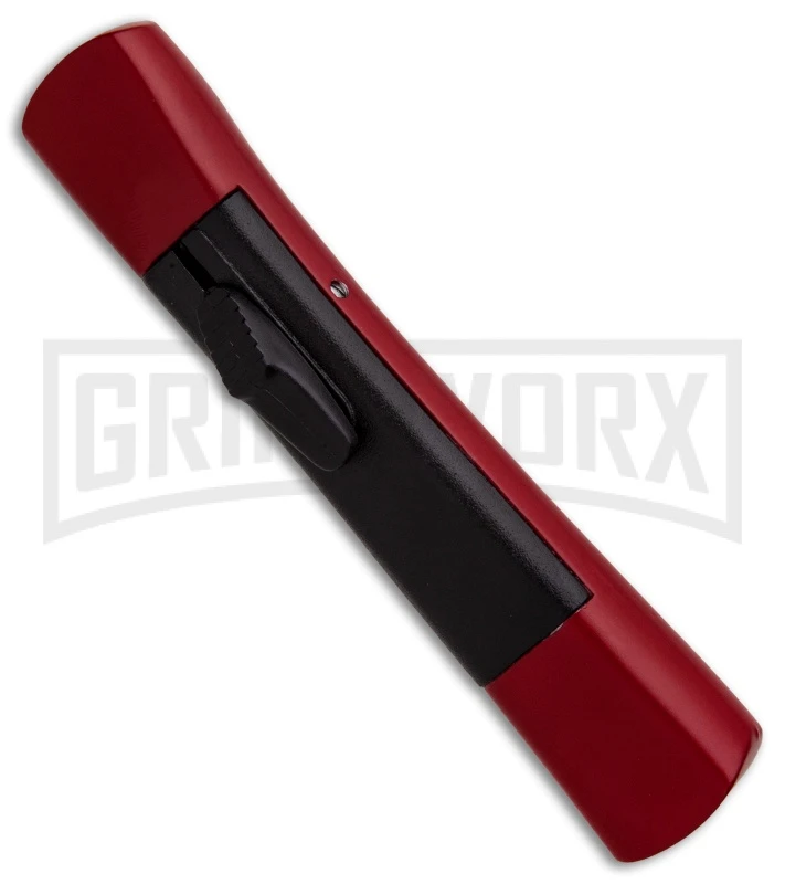 AKC Concord Red/Black OTF Automatic Knife - Tanto Black Plain 3 AKC Concord Red/Black OTF Automatic Knife - Tanto Black Plain - Image 3