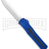 AKC F-20 Blue D/A OTF Automatic Knife - Spear Point Satin Plain
