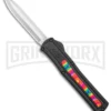 AKC F-20 Black W/ Tie Dye Inlay D/A OTF Automatic Knife - Satin Plain