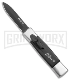AKC Minion Concord Polish/Black OTF Automatic Knife - Black Dagger
