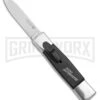 AKC Minion Concord Polish/Black OTF Automatic Knife - Flat Grind Satin Plain