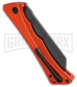 AKC Smarty Orange W/Black Bolster Automatic Knife Reverse Tanto - Black SW Plain 5 AKC Smarty Orange W/Black Bolster Automatic Knife Reverse Tanto - Black SW Plain -Grindworx Shop AKC Smarty AK Orange w Black Bolster 3in BSW BHQ 184676 td side large