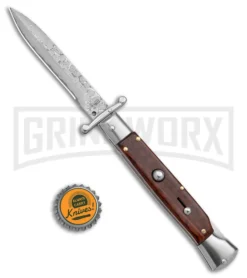AKC Swinguard 9" Snakewood (Damascus Bayonet Blade) 7 AKC Swinguard 9" Snakewood (Damascus Bayonet Blade) -Grindworx Shop AKC Swinguard 9in Snakewood Damascus Bayo GX 4274 jr bottlecap large