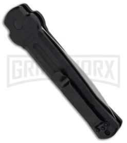 AKC X-treme Ace Black Automatic Knife - Satin Plain -Grindworx Shop AKC X TREME ACE Side Opening Automatic Knife Black Satin BHQ 100386 kp side large