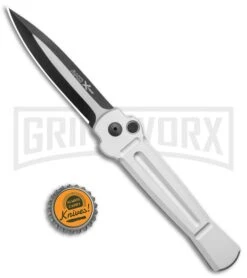 AKC X-treme Ace Silver Automatic Knife - Two Tone 7 AKC X-treme Ace Silver Automatic Knife - Two Tone -Grindworx Shop AKC X Treme Ace Auto Silver TT BHQ 136143 jr bottlecap large