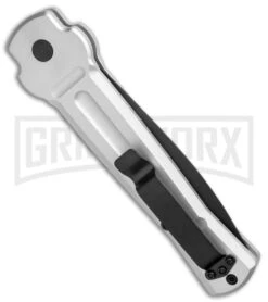 AKC X-treme Ace Silver Automatic Knife - Two Tone 6 AKC X-treme Ace Silver Automatic Knife - Two Tone -Grindworx Shop AKC X Treme Ace Auto Silver TT BHQ 136143 jr side large