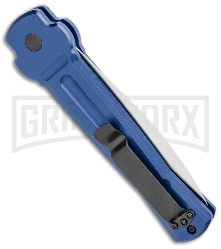 AKC X-treme ACE Blue Automatic Knife - Satin Plain 3 AKC X-treme ACE Blue Automatic Knife - Satin Plain - Image 3
