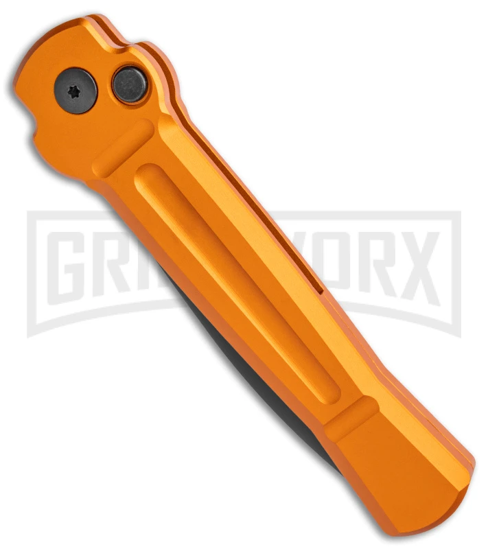 AKC X-treme Ace Orange Automatic Knife - Two Tone Dagger Plain 2 AKC X-treme Ace Orange Automatic Knife - Two Tone Dagger Plain - Image 2