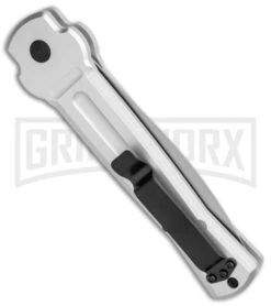 AKC X-treme Ace Silver Automatic Knife - Satin Plain 6 AKC X-treme Ace Silver Automatic Knife - Satin Plain -Grindworx Shop AKC X treme Ace Auto Silver Satin BHQ 113920 jr side large