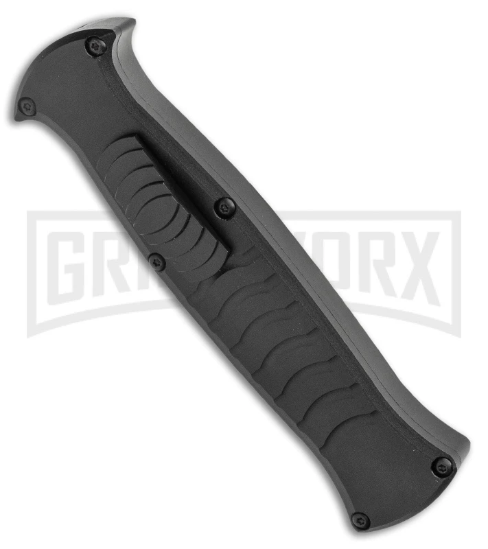 AKC X-treme EVO Black OTF Automatic Knife - Black Plain Dagger 2 AKC X-treme EVO Black OTF Automatic Knife - Black Plain Dagger - Image 2