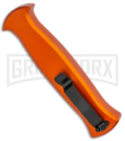 AKC X-treme EVO Orange OTF Automatic Knife - Black Plain 6 AKC X-treme EVO Orange OTF Automatic Knife - Black Plain -Grindworx Shop AKC X treme Evo Auto Orange Black BHQ 105416 jr side large