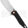 Artisan Cutlery Osprey Smooth Black G-10 Folding Knife - Stonewash Plain