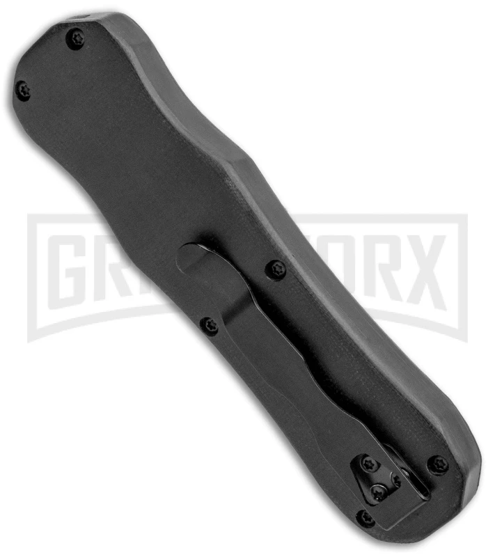 Atomic D/A Black G-10 OTF Automatic Knife - Drop Point Two Tone Plain 3 Atomic D/A Black G-10 OTF Automatic Knife - Drop Point Two Tone Plain - Image 3