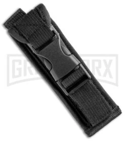 Atomic Slim Dagger Silver OTF Automatic Knife - Two Tone Plain -Grindworx Shop Atomic Dagger Silver OTF Auto TT GX 35019 jr sheath large