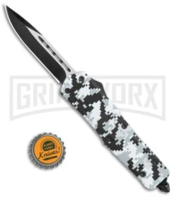 Atomic Lance OTF Automatic Knife White Camo - Two Tone Drop Point -Grindworx Shop Atomic Defender DP White Camo OTF Auto Black Plain GX 28723 jr bottlecap large