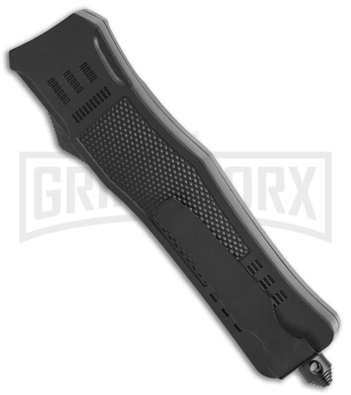 Atomic Defender Large OTF Automatic Knife Black - Serr Two Tone Dagger 3 Atomic Defender Large OTF Automatic Knife Black - Serr Two Tone Dagger - Image 3