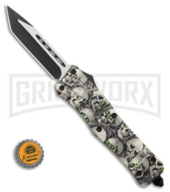 Atomic Defender Large OTF Automatic Knife Ghost White Skull - Two Tone Tanto 7 Atomic Defender Large OTF Automatic Knife Ghost White Skull - Two Tone Tanto -Grindworx Shop Atomic Defender Large OTF AK Ghost White Skull Two Tone Tanto GX 40367 td size large