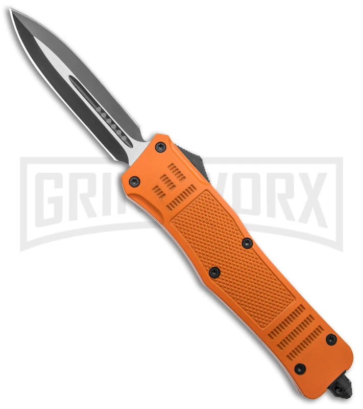 Atomic Defender Large OTF Automatic Knife Orange - Two Tone Dagger 1 Atomic Defender Large OTF Automatic Knife Orange - Two Tone Dagger