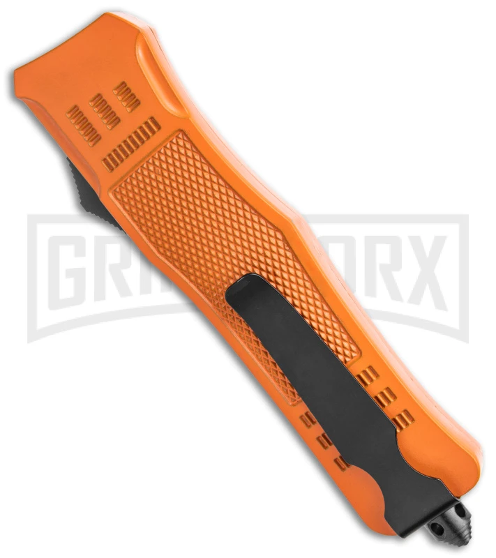 Atomic Defender Large OTF Automatic Knife Orange - Two Tone Dagger 3 Atomic Defender Large OTF Automatic Knife Orange - Two Tone Dagger - Image 3