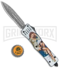 Atomic Defender Large OTF Automatic Knife Pin Up Gray - Serr Damascus Dagger 9 Atomic Defender Large OTF Automatic Knife Pin Up Gray - Serr Damascus Dagger -Grindworx Shop Atomic Defender Large OTF Auto Pin Up Gray Serr Damascus Dagger GX 37341 jr bottlecap large