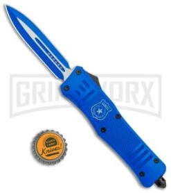 Atomic Defender Large OTF Automatic Knife Police Blue - Two Tone Blue Dagger 9 Atomic Defender Large OTF Automatic Knife Police Blue - Two Tone Blue Dagger -Grindworx Shop Atomic Defender Large OTF Auto Police Blue Blue TT Dagger GX 37320 jr bottlecap large
