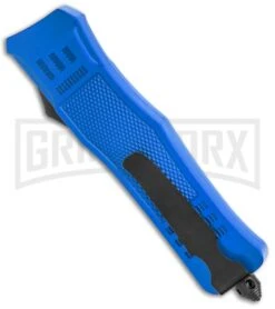Atomic Defender Large OTF Automatic Knife Police Blue - Two Tone Blue Dagger 7 Atomic Defender Large OTF Automatic Knife Police Blue - Two Tone Blue Dagger -Grindworx Shop Atomic Defender Large OTF Auto Police Blue Blue TT Dagger GX 37320 jr side large