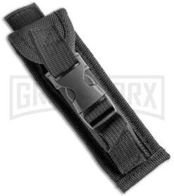 Atomic Defender Mini OTF Automatic Knife Red Skull - Two Tone Drop Point Plain -Grindworx Shop Atomic Mini DP Red Skull OTF Auto TT GX 36430 jr sheath large