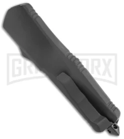 Atomic Lance Tanto Black OTF Auto Knife - Two Tone Plain -Grindworx Shop Atomic Shield Large Tanto Black OTF Auto TT GX 38228 jr side large