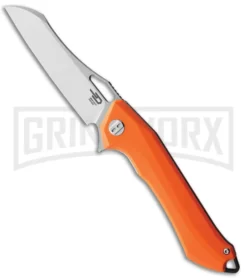 Bestech Knives Orange G-10 Platypus Folding Knife - Satin Plain