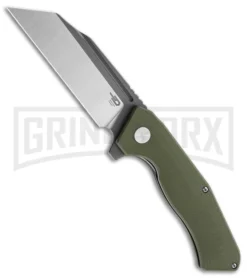 Bestech Knives OD Green G-10 Rockface Knife - Liner Lock Two-Tone D2