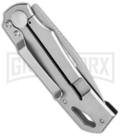 BlackFox Racli Frame Black G-10 Lock Folding Knife - Stonewash Plain -Grindworx Shop BlackFox Racli FL Black G 10 SW 01FX855 BHQ 105770 jr side large