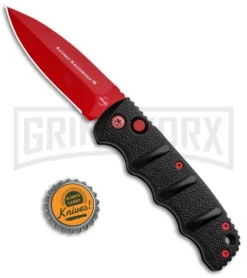 Boker Kalashnikov Black Widow Automatic Knife - D2 Dagger Red Plain 13 Boker Kalashnikov Black Widow Automatic Knife - D2 Dagger Red Plain -Grindworx Shop Boker Black Widow Kalashnikov Dagger Auto Red 01KALS44NSOI BHQ 92706 jr bottlecap update large