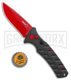 Boker Plus Black Widow Strike Automatic Knife - Drop Point Red 9 Boker Plus Black Widow Strike Automatic Knife - Drop Point Red -Grindworx Shop Boker Black Widow Strike Drop DP Black Red 01BO434NSOI BHQ 97030 jr bottlecap large