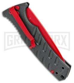 Boker Plus Black Widow Strike Automatic Knife - Drop Point Red 8 Boker Plus Black Widow Strike Automatic Knife - Drop Point Red -Grindworx Shop Boker Black Widow Strike Drop DP Black Red 01BO434NSOI BHQ 97030 jr side large
