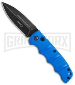 Boker Kalashnikov Blue Automatic Knife - Dagger Smokewash Plain
