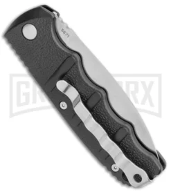 Boker Kalashnikov Black Automatic Knife - D2 Satin Plain -Grindworx Shop Boker Kalashnikov Dagger Black Satin BHQ 9485 or BHQ 110509 jr side large
