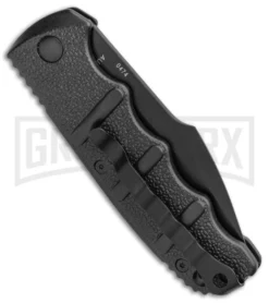 Boker Kalashnikov Automatic Knife - Harpoon Black Plain -Grindworx Shop Boker Kalashnikov Harpoon Auto Black Black KALS53NSOI BHQ 95957 jr side large